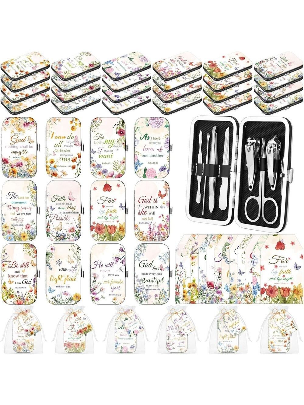 One Pc Random Design Manicure Gift Sets Stainless Steel Nail Clipper Set w/ Card